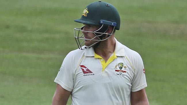 Aaron Finch made a lot of good starts but failed to grasp that big score. Picture: AP.