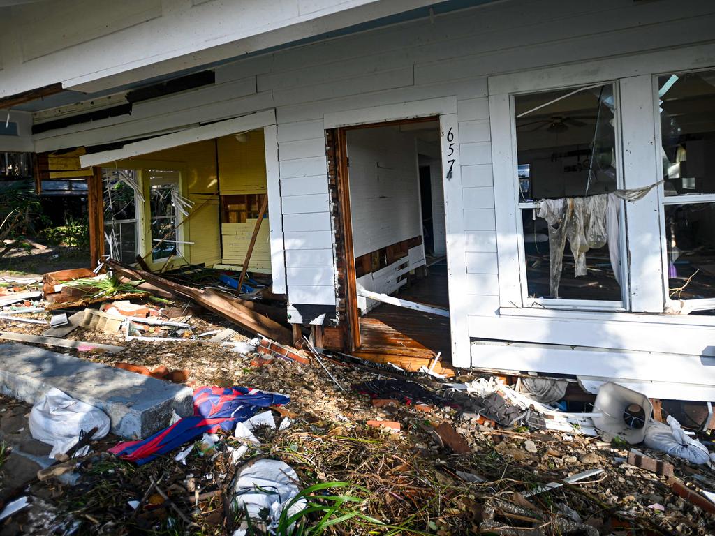 A house destroyed by Hurricane Helene. Picture: AFP.