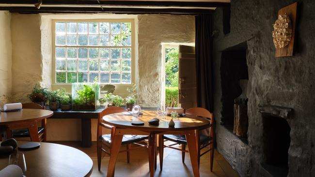 The dining room of L’Enclume restaurant in the Lake District.