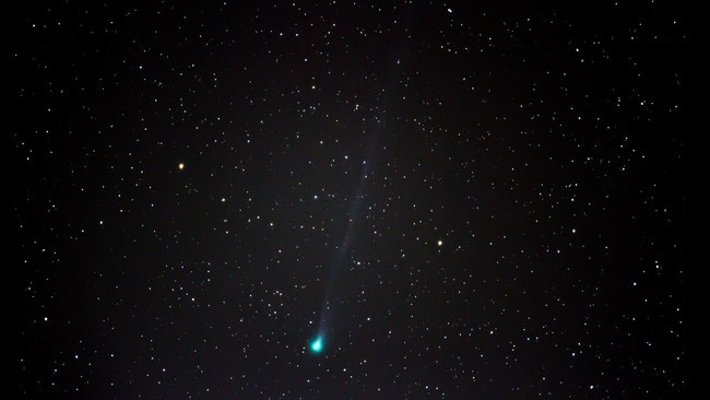 Scott Van der Linden captured this photograph through his telescope of what he believes is the PanSTARRS comet.