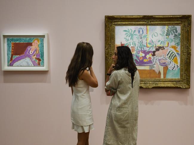 Works by Henri Matisse on view in the exhibition, Matisse &amp; Picasso, at the National Gallery of Australia. Picture: Lukas Coch/AAP