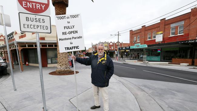 Ron Gordon is furious with carpark and road closures. Picture: Norm Oorloff