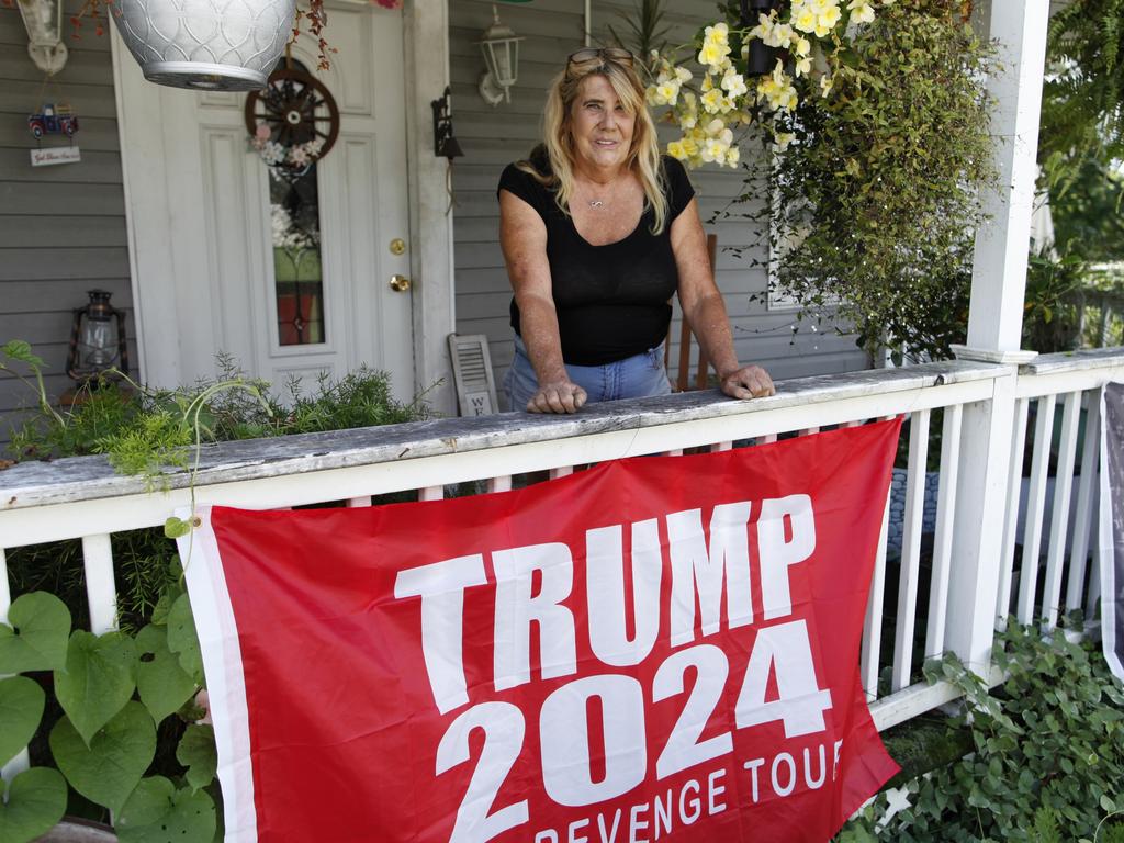 Lorie Bartley, a resident of Adelaide, Pennsylvania wants Trump to win. Picture: Joshn Birt