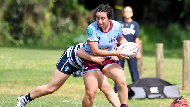 Norths players First grade women's club rugby between Norths and Brothers. Saturday May 7, 2022. Picture, John Gass