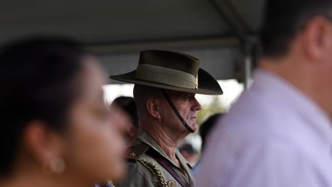 The 81st commemoration of the Bombing of Darwin at USS Peary Memorial. Picture: (A) manda Parkinson