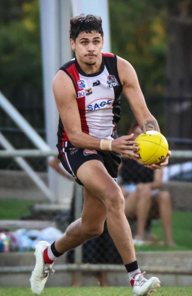 Ronald Fejo has been a consistent performer for Southern Districts in the 2022-23 NTFL season. Picture: Celina Whan / AFLNT Media