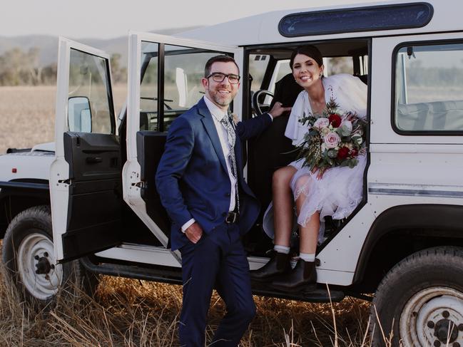 The reception was held at Jessica’s family’s property in Central Queensland.