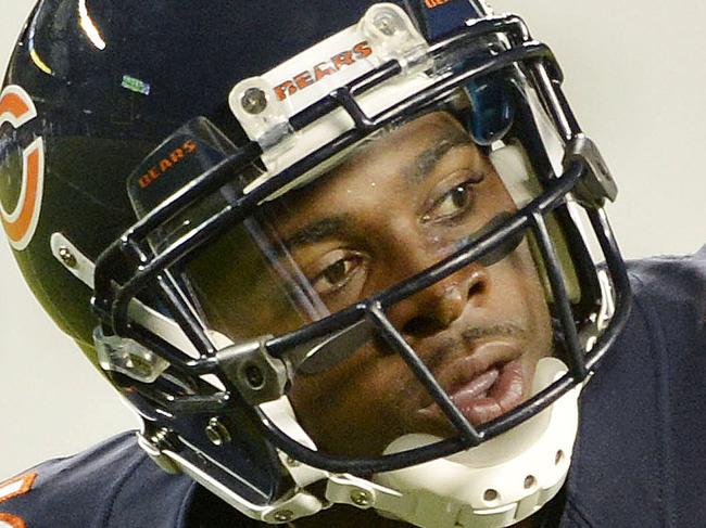 CHICAGO, IL - AUGUST 15: Joe Anderson #19 of the Chicago Bears checks in during an NFL game against the San Diego Chargers at Soldier Field, August 15, 2013 in Chicago Illinois. (Photo by Tom Dahlin/Getty Images)