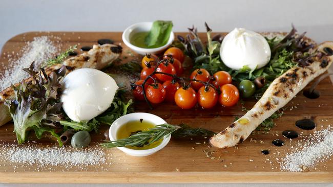 The buffalo mozzarella and burrata board.