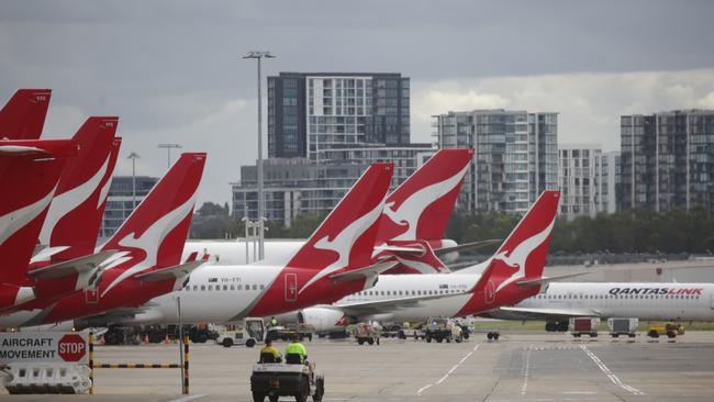 Qantas has announced it will both reduce and suspend certain flight routes in and out of the Northern Territory Picture: CHRISTIAN GILLES