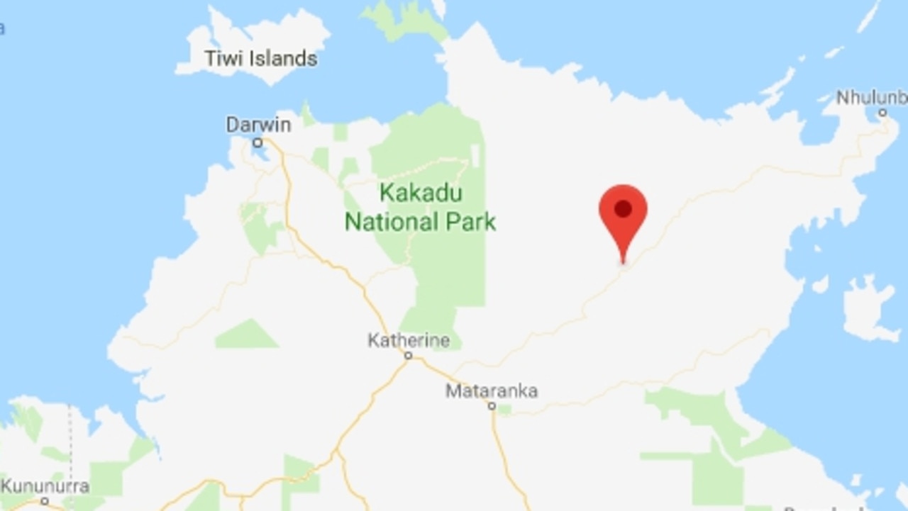 Police are searching for five people missing near Bulman. A community in the southern area of Arnhem Land. PICTURE: Google Maps