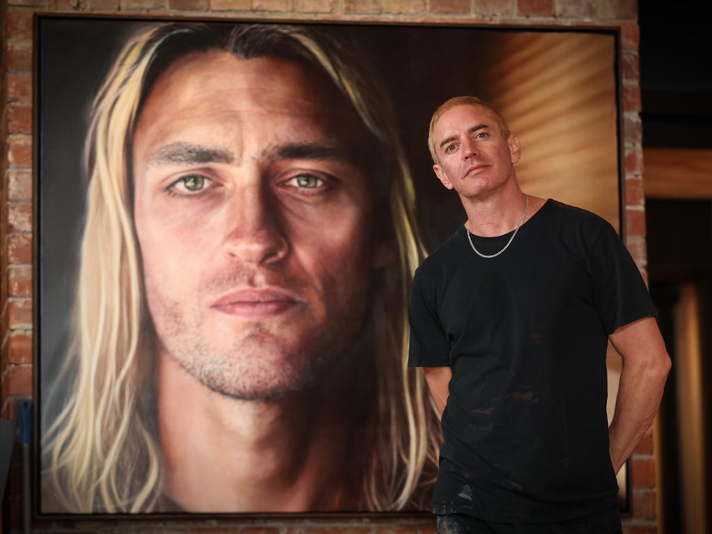 He admits to having carried a chip on his shoulder after being overlooked by the Archibald Prize judges, but has now made his peace with illusive competition. Picture: David Caird