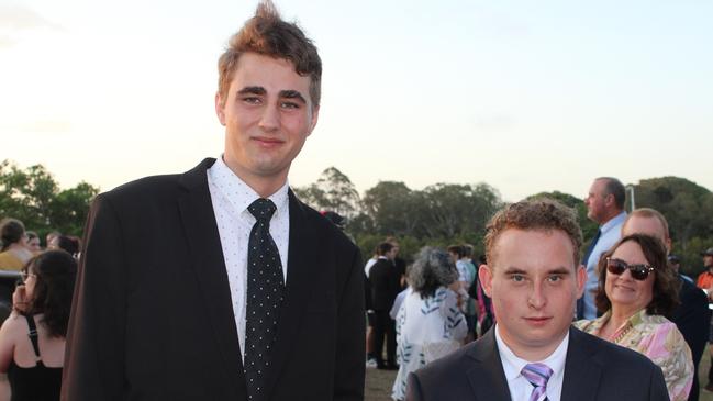 Ryan Bassett &amp; Adam Trevanion at the 2023 Gin Gin State High School Formal.