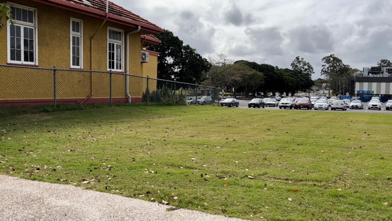 The green space where the Maryborough council administration centre once stood.