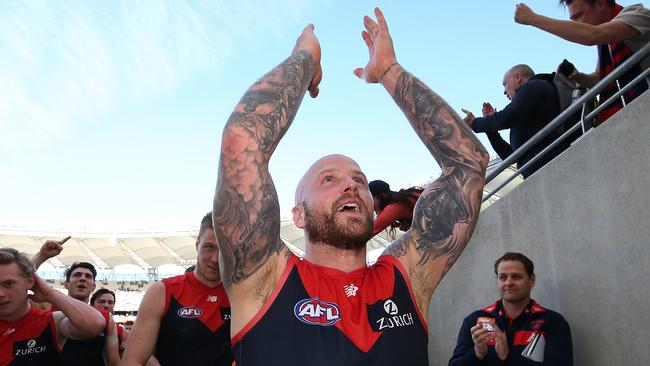 Nathan Jones acknowledges the supporters. (Photo by Paul Kane/Getty Images)