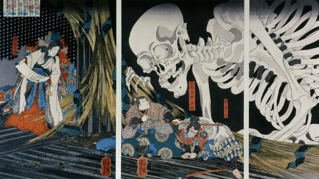 Takiyasha the Witch and the Skeleton Spectre (detail) by Utagawa Kuniyoshi  woodblock print Japan, 1845–1846. Picture: Trustees of the British Museum