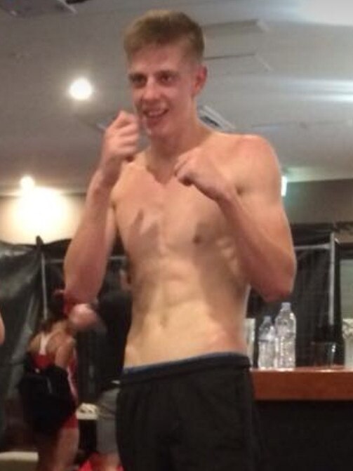 Kieran Rocke strikes a fighters pose.