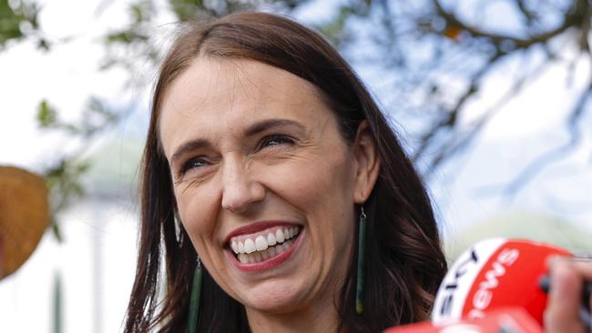 WHANGANUI, NEW ZEALAND - JANUARY 24: New Zealand Prime Minister Jacinda Ardern speaks to media during RÃÂtana Celebrations on January 24, 2023 in Whanganui, New Zealand. The 2023 RÃÂtana Celebrations mark the last day as Prime Minister for Jacinda Ardern following her resignation on January 19. Labour MP Chris Hipkins became the sole nominee for her replacement and will be sworn in as the new Prime Minister at a ceremony on January 25.  (Photo by Hagen Hopkins/Getty Images)