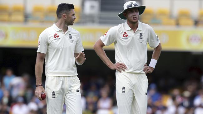 Jimmy Anderson and Stuart Broad are England’s only threats in Brisbane.