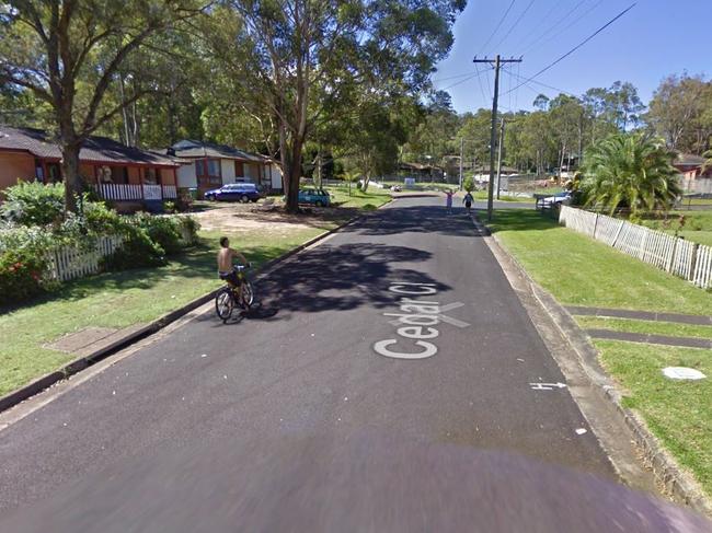 Phillip Jolly was convicted of exposing himself after a neighbour saw him standing in the doorway of a house on Cedar Close with no clothes on. Picture: Google