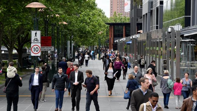 Southbank Promenade has been identified as a possible terror attack target. Picture: Kylie Else