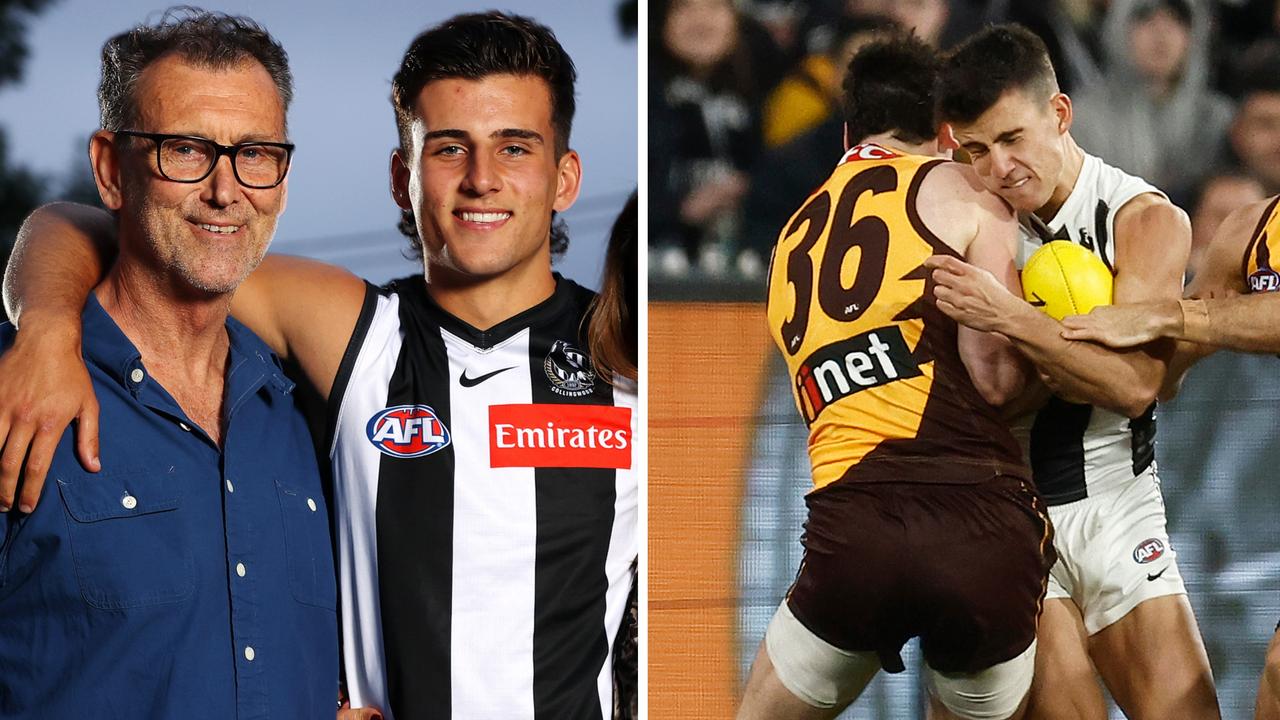‘Hasn’t been looked after at times’: Daicos’ dad ‘not happy’ with treatment of Pies star