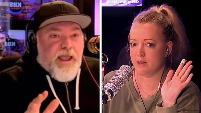 Co-host Kyle Sandilands joked that a dog ate more than Jackie 'O'. Picture: Instagram/The Kyle &amp; Jackie O Show