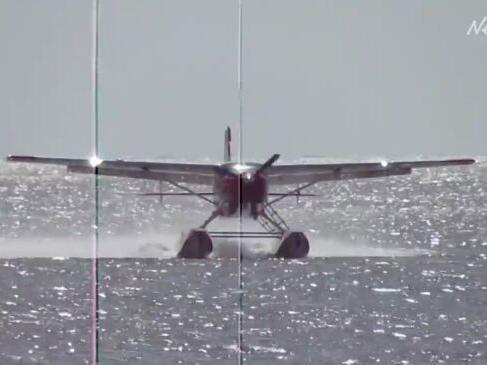 Sea plane makes a splash at Trinity Inlet