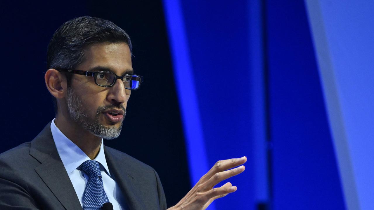 Google CEO Sundar Pichai warned this week that more job cuts were coming this year. Picture: AFP