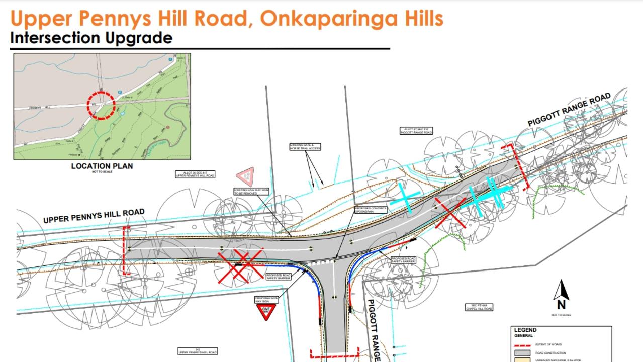 The upgrade will include a number of changes to increase road safety. Picture: Onkaparinga council