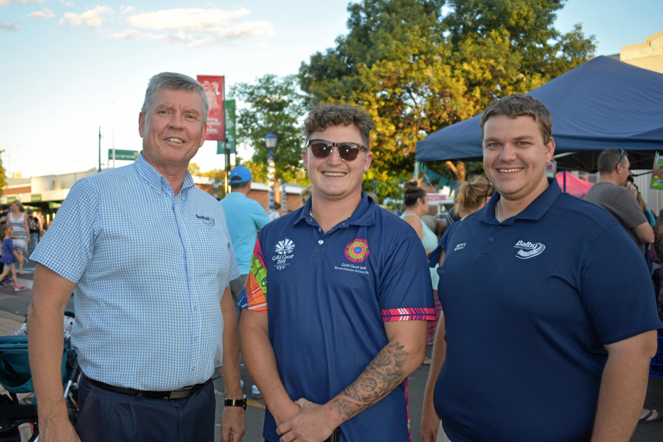 Wayne McKenzie, Tom Hine, Nathan Marshall. Picture: Ebony Graveur