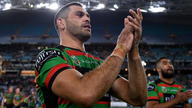 Greg Inglis was put on report for a crusher tackle. Picture: AAP