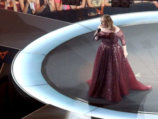 Adele in concert in Brisbane, at the Gabba - Picture: Steve Pohlner