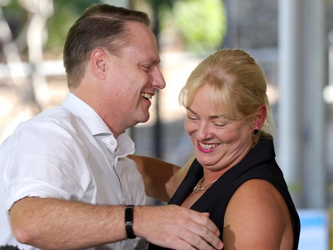 Krista Adams will be stepping down as Deputy Mayor, with the Lord Mayor Adrian Schrinner, at the Mt Gravatt East Swimming Pool, Mt Gravatt East, on Thursday 23rd January 2025 - Photo Steve Pohlner