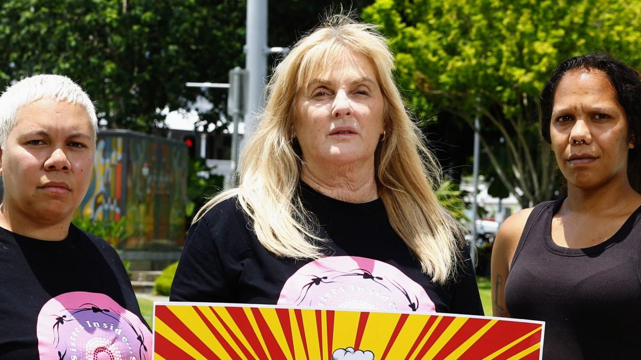 Community advocacy group Sisters Inside are against the Queensland government building a youth detention centre in Far North Queensland. Neta-Rie Mabo, Debbie Kilroy and Ruby Wharton are meeting with Member for Cairns Michael Healy and Member for Cook Cynthia Lui to formally lodge their objection to the proposed centre. Picture: Brendan Radke