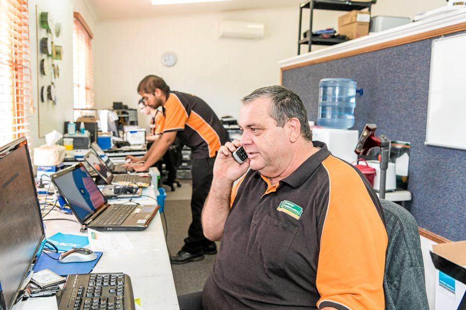 NBN: Computer Troubleshooters West owner Roger Klaassen uses the NBN to remotely fix computers all over the world. Picture: LucyRC Photography