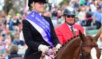 Royal Melbourne Show 2014 Wednesday. Garryowen. Show Horses. Pictured: 2014 Garryowen winner Shae Hanger riding Chosen One. PICTURE: ZOE PHILLIPS