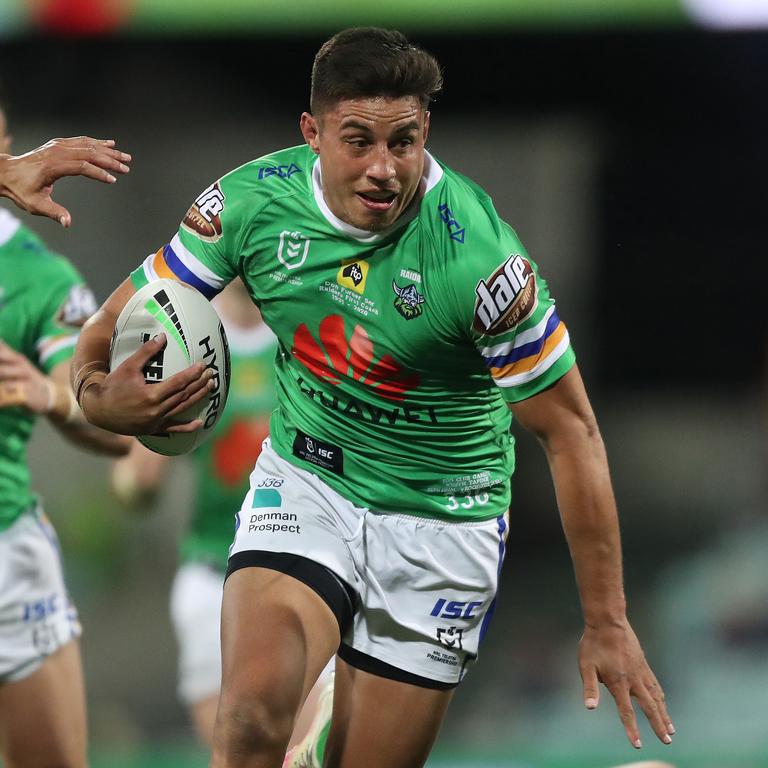 Canberra's Joseph Tapine may be a victim of the team’s middle forward depth. Picture: Brett Costello