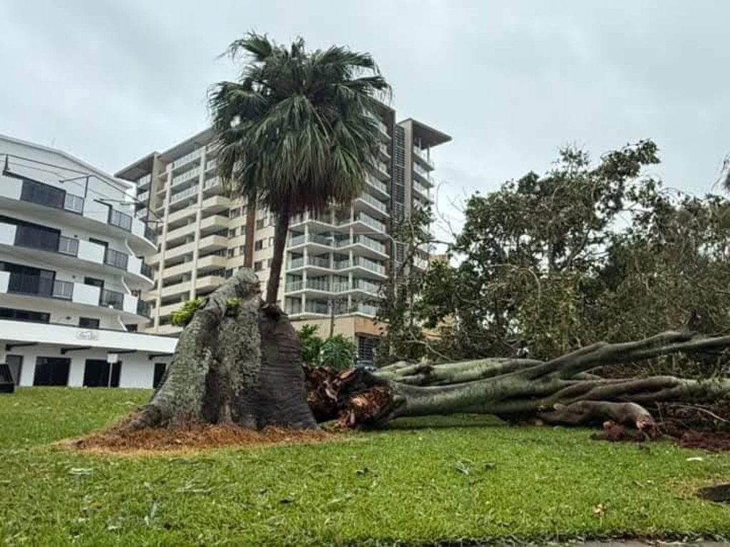 Cyclone Alfred hits Redcliffe.