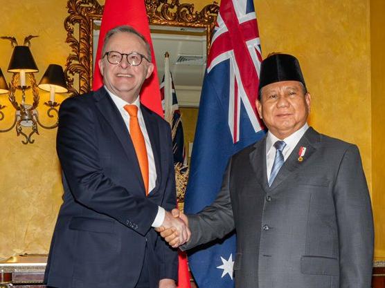 15/11/2024: Anthony Albanese and Prabowo Subianto meet  for the first time since his inauguration as President of Indonesia at APEC sidelines in Peru. PIC: Twitter