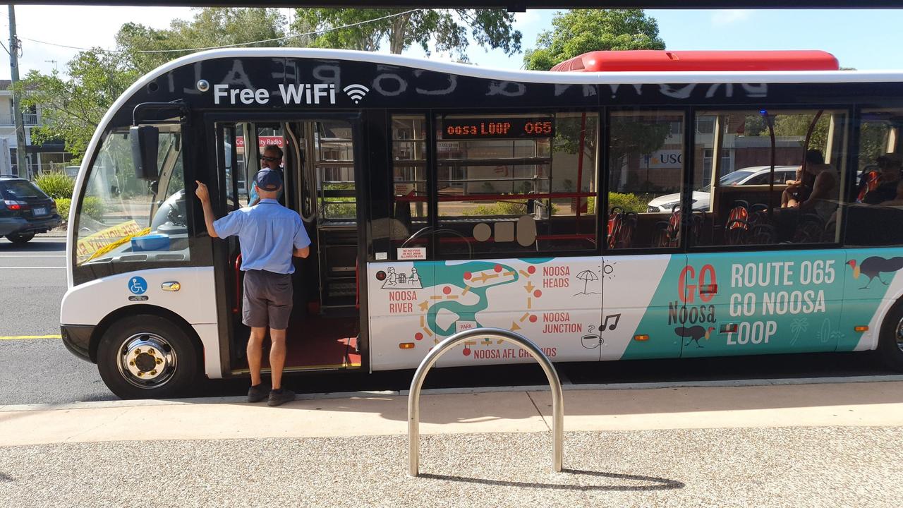 The Go Noosa free buses will eventually replace the holiday parking in the local Noosa Heads Lions park once COVID-19 moves on.