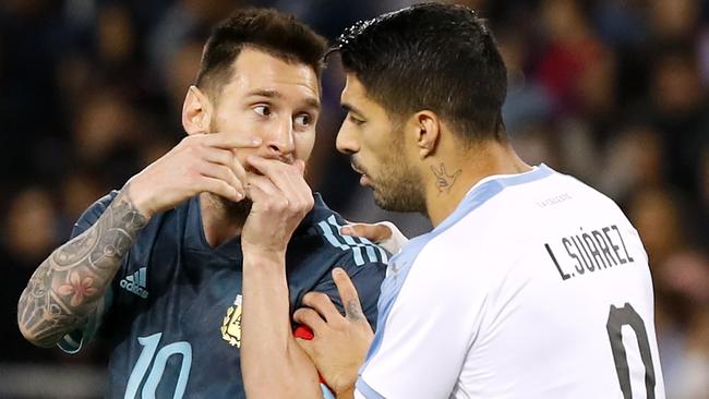 There will be no Lionel Messi or Luis Suarez on the international stage this month.