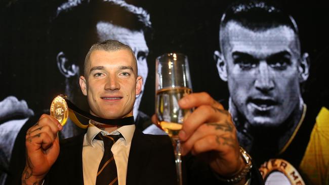 Jack Dyer Medal winner Dustin Martin. Picture: Yuri Kouzmin