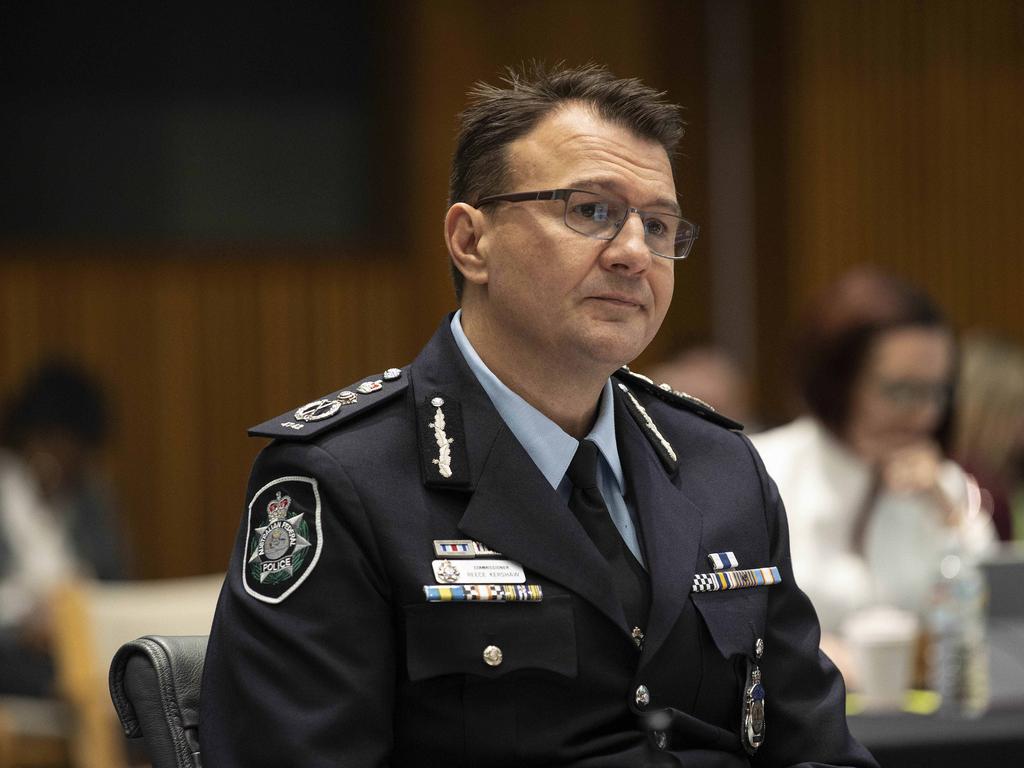 Australian Federal Police Commissioner Reece Kershaw says he is concerned the Gaetjens probe might hamper a criminal investigation. Picture: NCA NewsWire/Gary Ramage