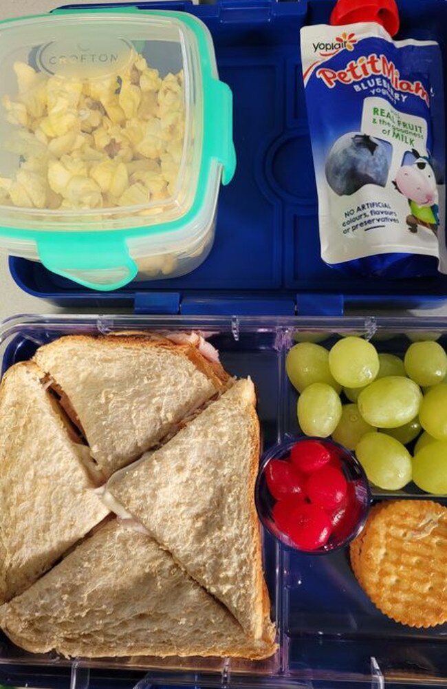 Aldi shoppers have defended a mum after she was criticised for her child’s lunch box. Picture: Facebook/AldiMums