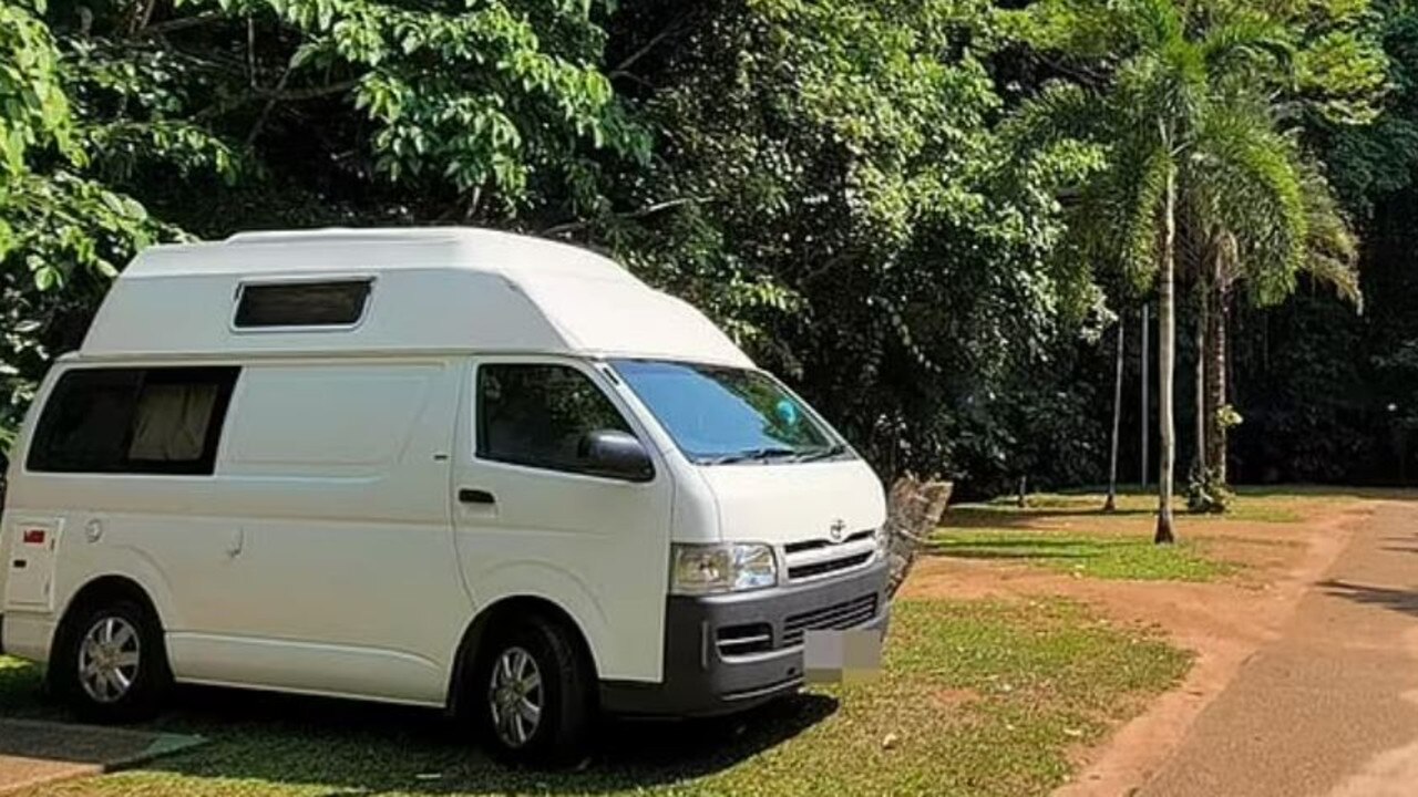 The pair split the costs of hiring this campervan. Picture: Facebook