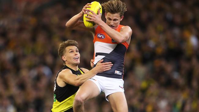 Lachie Whitfield in action against Richmond in last year’s preliminary final. Picture: Phil Hillyard