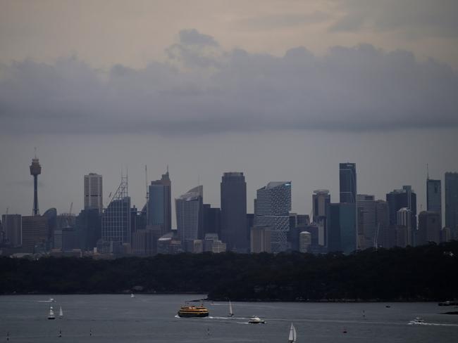 SYDNEY, AUSTRALIA.A storm front moves across Sydney Harbour .Picture:  Jeremy Piper