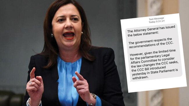 Annastacia Palaszczuk's government has backflipped this morning on controversial media gag legislation. Picture: Dan Peled