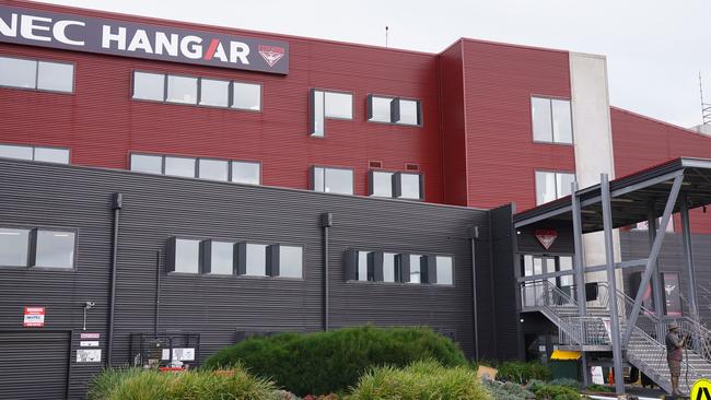 Essendon HQ’s The Hangar is located on federally-owned land near Melbourne Airport. Picture: AAP Image